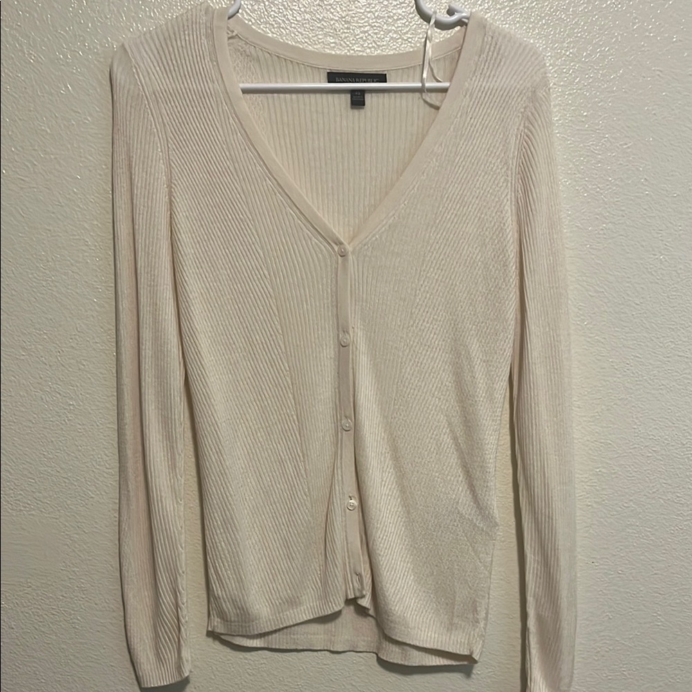 Banana Republic Cream Cardigan